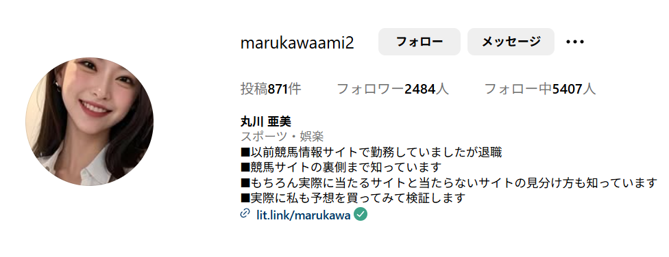 丸川 亜美,競艇,,稼ぐ,稼げる,稼げない,口コミ,投資,競馬予想サイト,インフルエンサー,競馬,競馬投資,競馬投資家,競馬予想,詐欺,