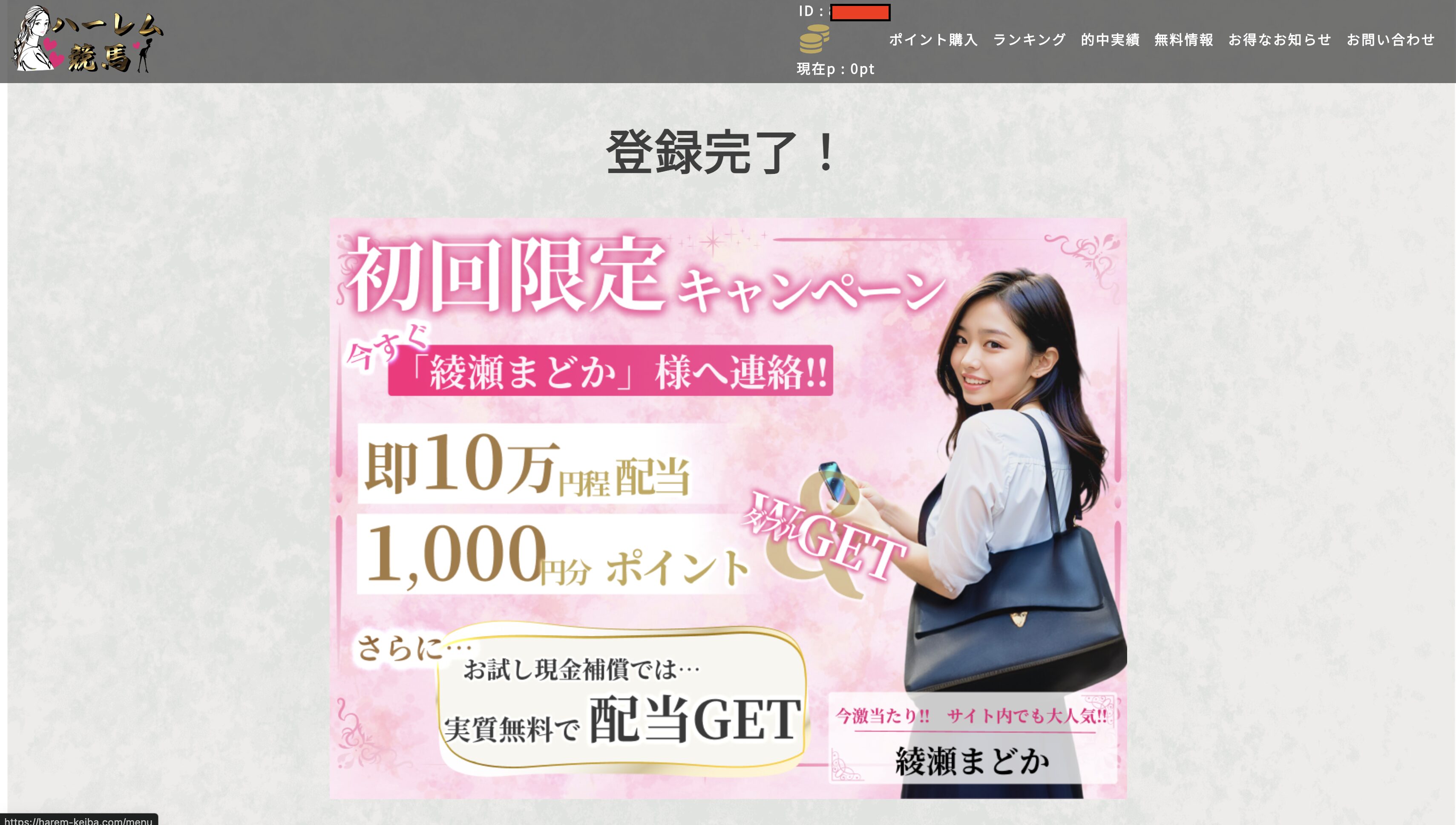ハーレム競馬,,,競馬,競馬予想,競馬予想サイト,競馬投資,競馬投資家,詐欺,口コミ,当たる,当たらない,稼げる,稼げない,検証,