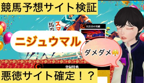 ニジュウマル,,,競馬,競馬予想,競馬予想サイト,競馬投資,競馬投資家,詐欺,口コミ,当たる,当たらない,稼げる,稼げない,検証,