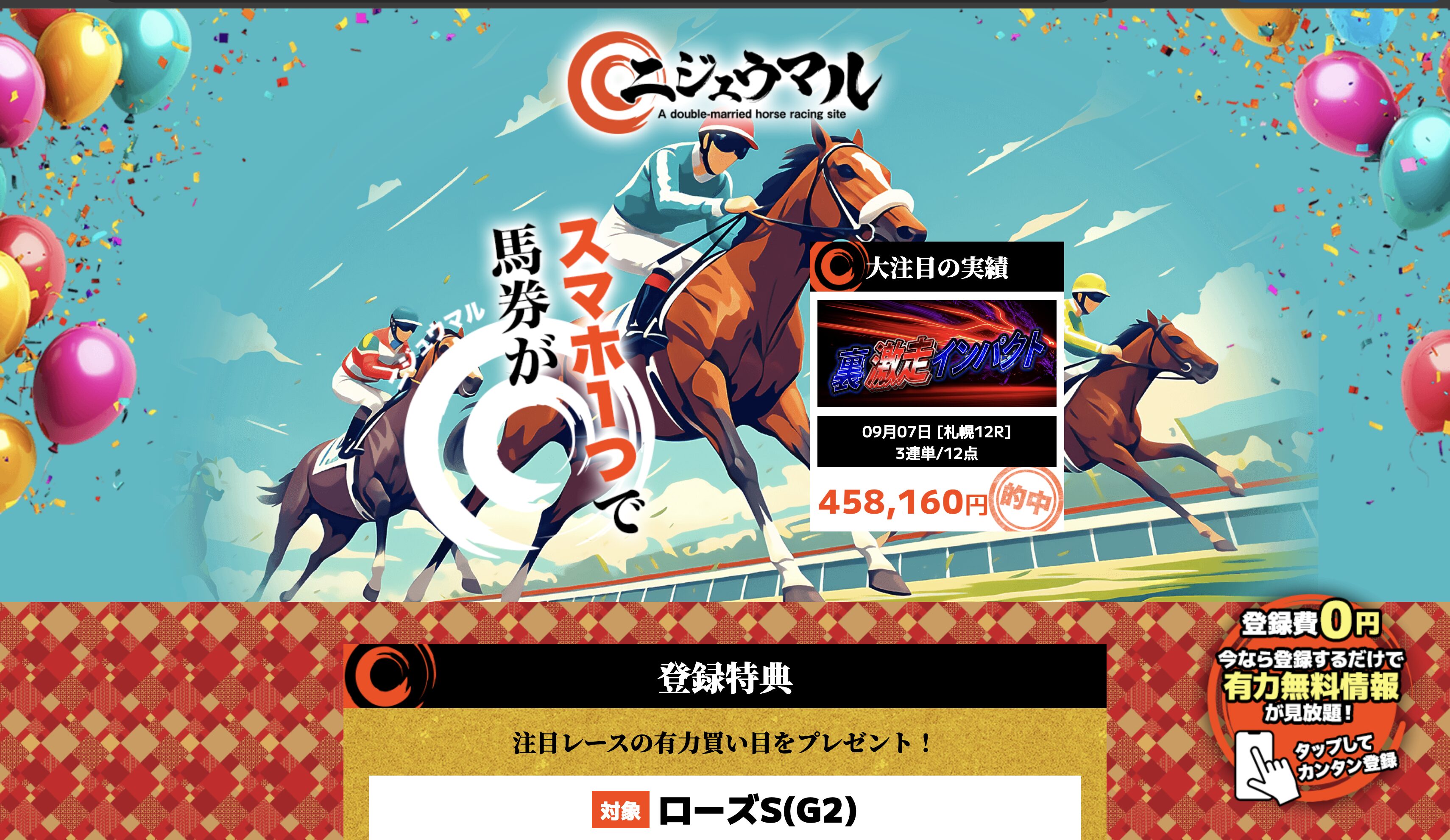 ニジュウマル,,,競馬,競馬予想,競馬予想サイト,競馬投資,競馬投資家,詐欺,口コミ,当たる,当たらない,稼げる,稼げない,検証,
